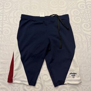 Michael Phelps Navy Swim Jammers Training Suit Burgundy White Accents Size 28 14